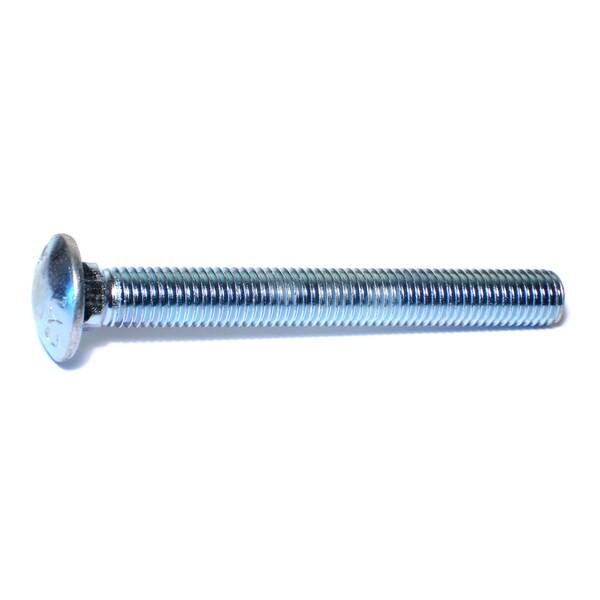 Midwest Fastener Carriage Bolt, Square Neck, 11 (Coarse), 5-1/2 in L, Steel, Zinc Plated, 25 PK 01170 - main